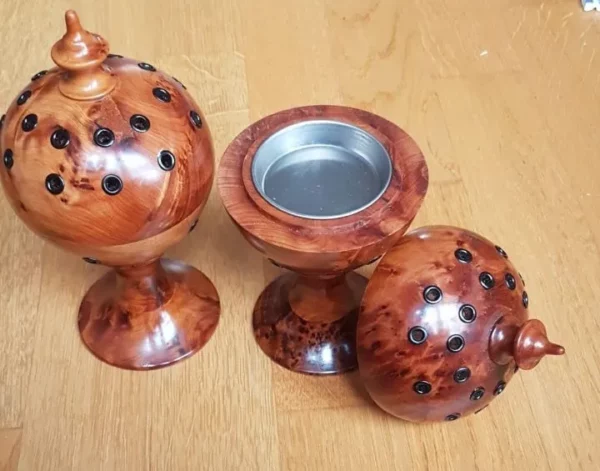 Bukhurbrenner aus Holz